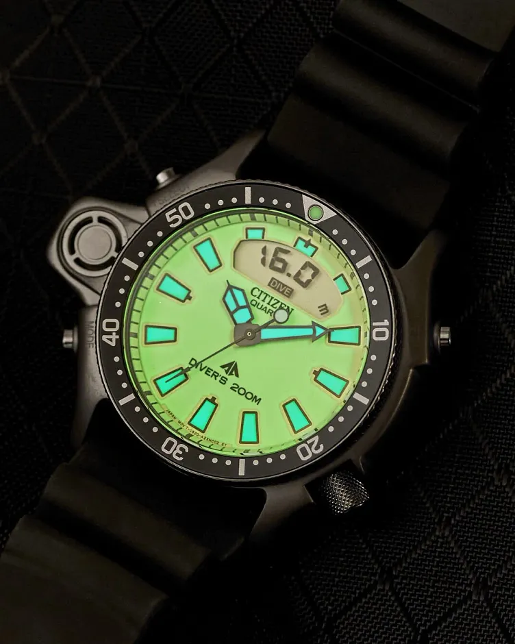 Promaster Aqualand Green Dial Polyurethane Strap JP2007-09W | CITIZEN Promaster Aqualand Green Dial Polyurethane Strap JP2007-09W | CITIZEN